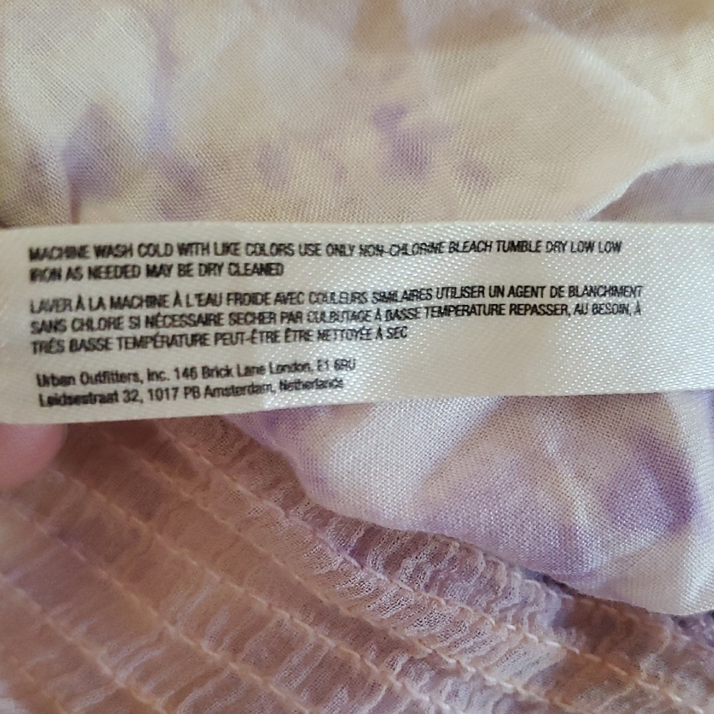 Anthropologie Women's Tie-Dye Nightgown Lace Dress Size M - Picture 12 of 14